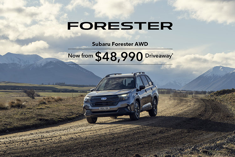 Subaru Forester AWD from $48,990 driveaway