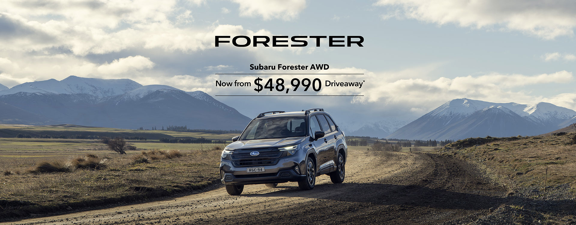 Subaru Forester AWD from $48,990 driveaway*